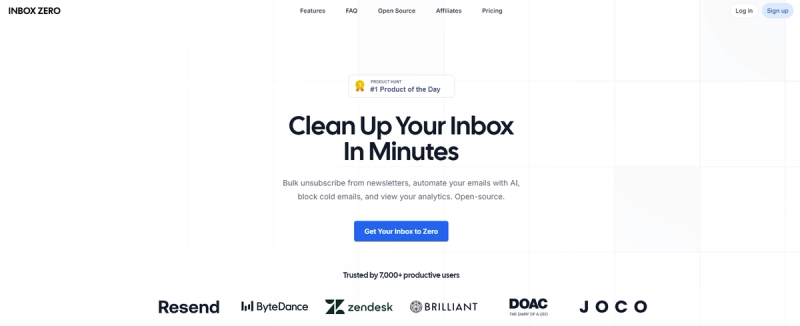 Inbox Zero Website - Unroll Me Alternative