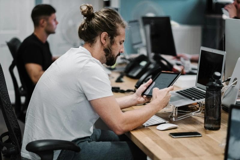 man looking at his mailbox - Email Inbox Management