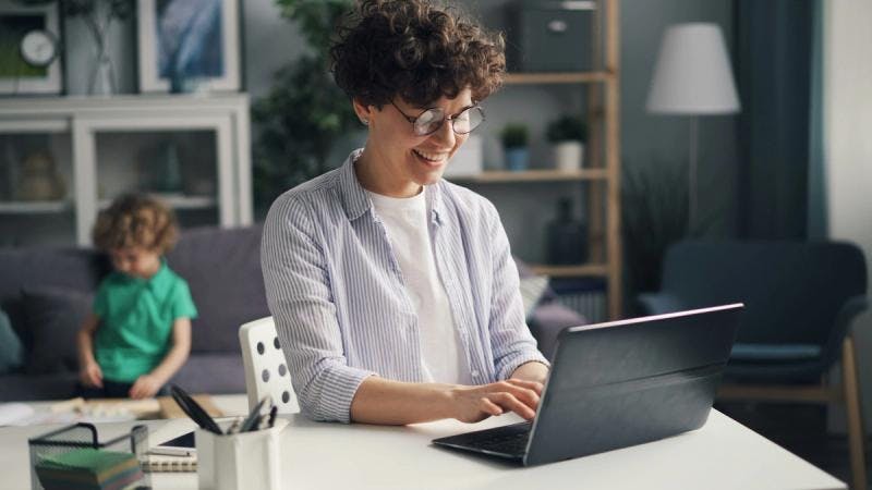 man happy with his new app - Email Organizer App